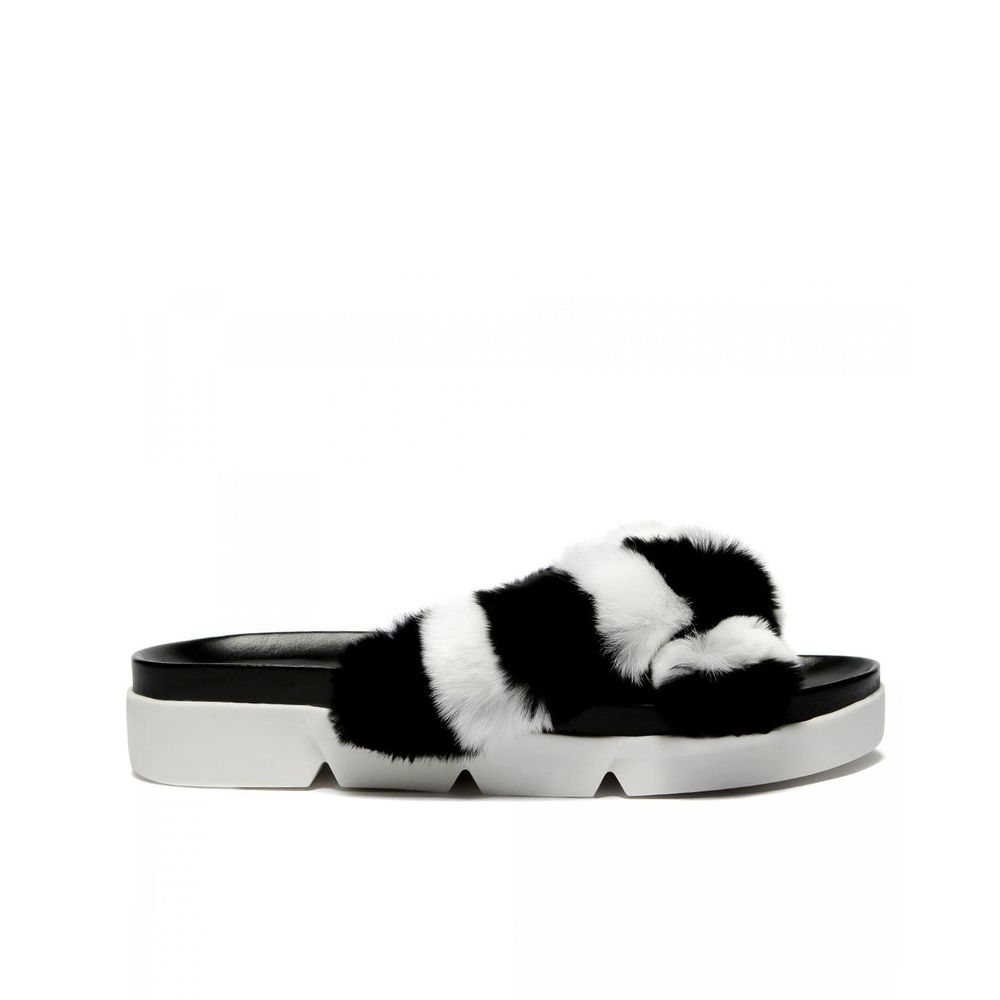 Stuart Weitzman Luxurious Fur Slippers