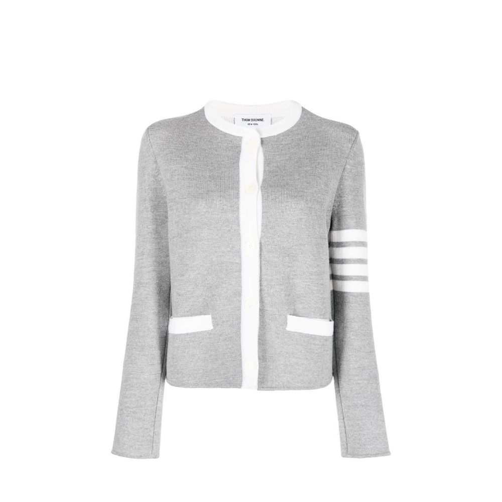 Thom Browne 4-Bar Wool Cardigan