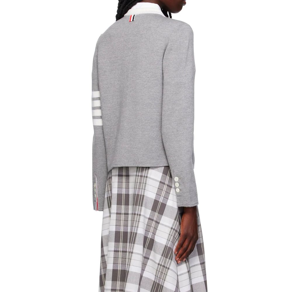 Thom Browne 4-Bar Wool Cardigan