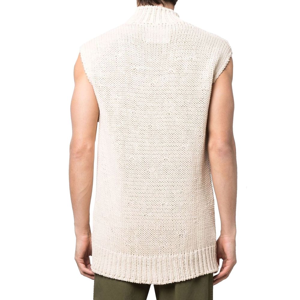 Jil Sander Slogan Print Vest Pullover for Men