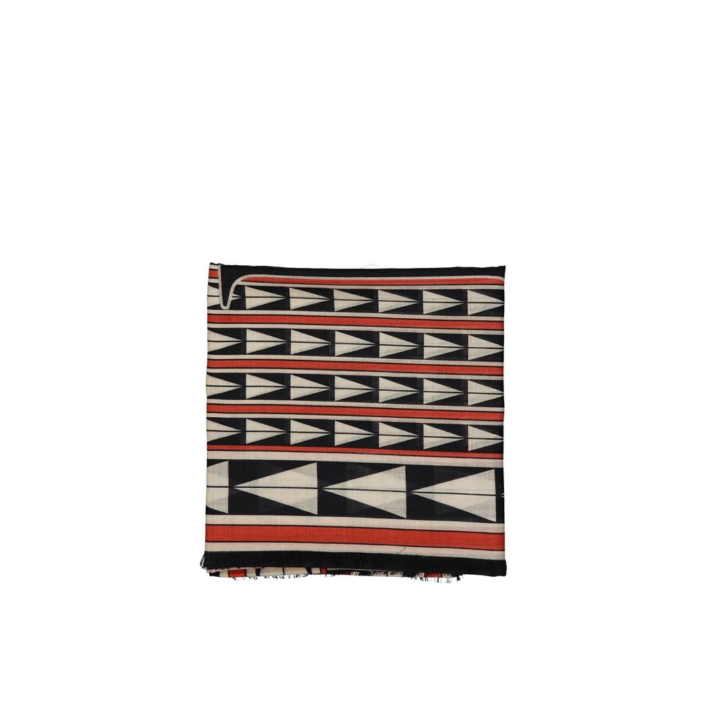 Lanvin Wool Scarf - Elegant Geometrical Design