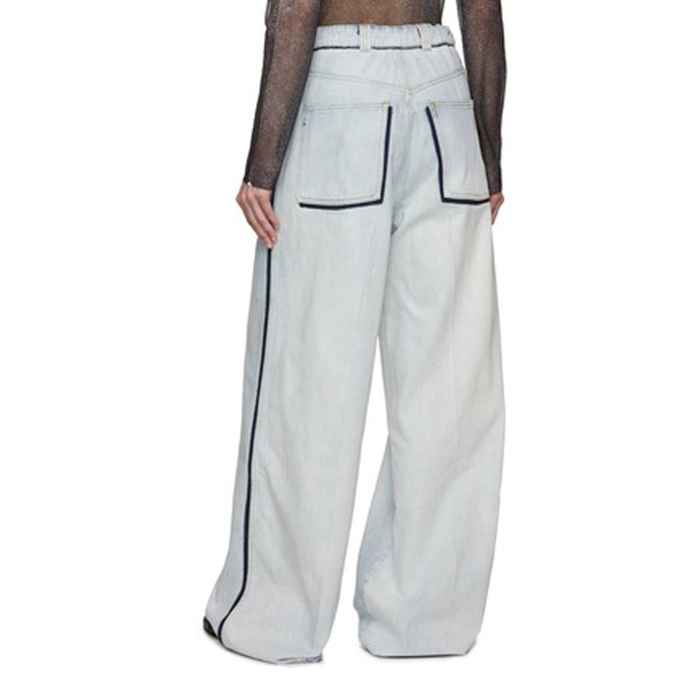 Maison Margiela Cotton Denim Jeans - Wide-Leg Relaxed Fit