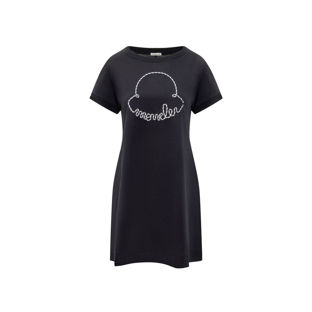 Moncler Cotton Logo Mini Dress for Women