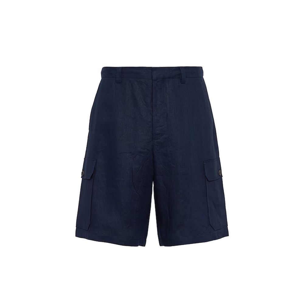 Prada Linen Bermuda Shorts