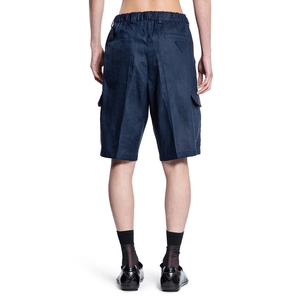 Prada Linen Bermuda Shorts