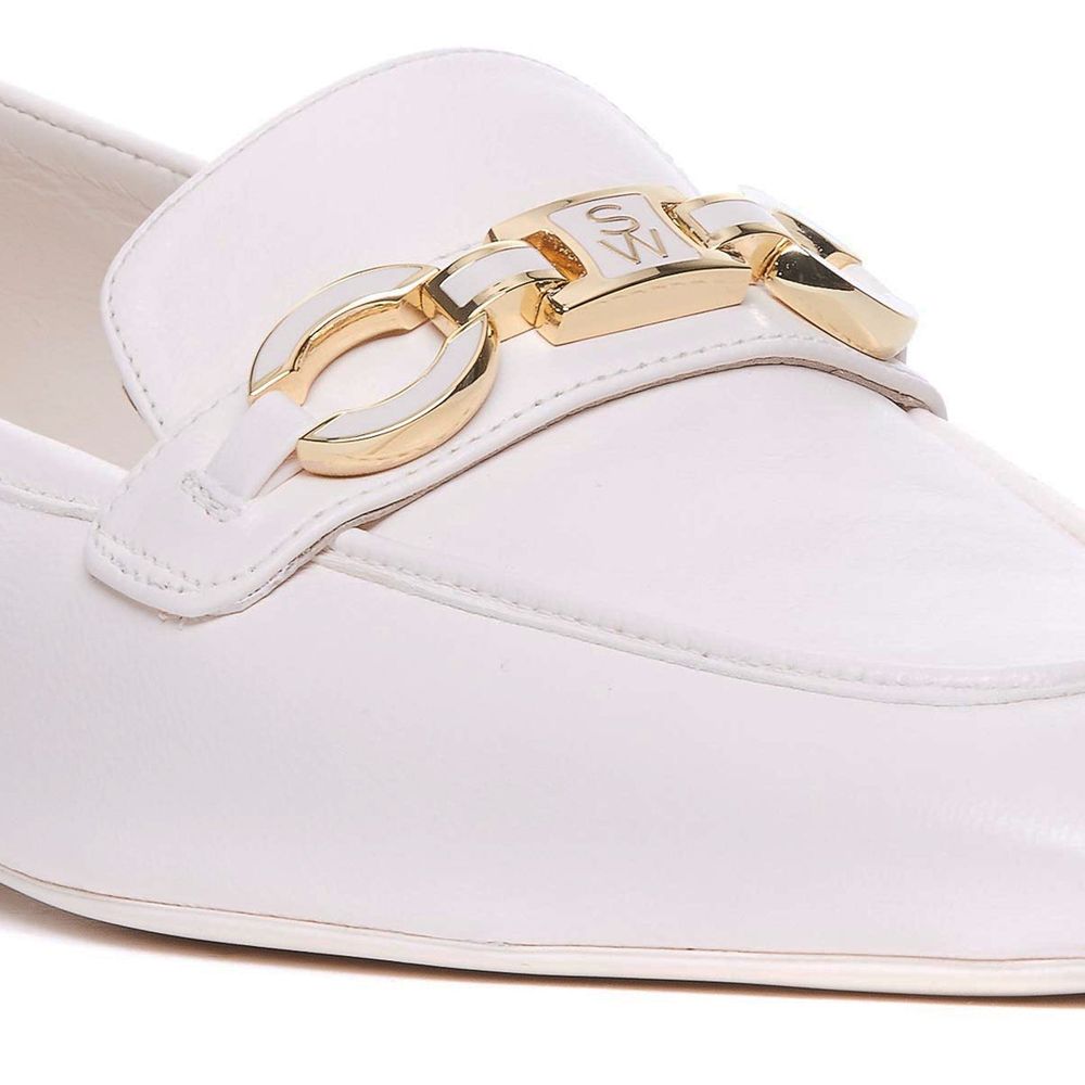 Stuart Weitzman Signature Square Leather Loafers for Women