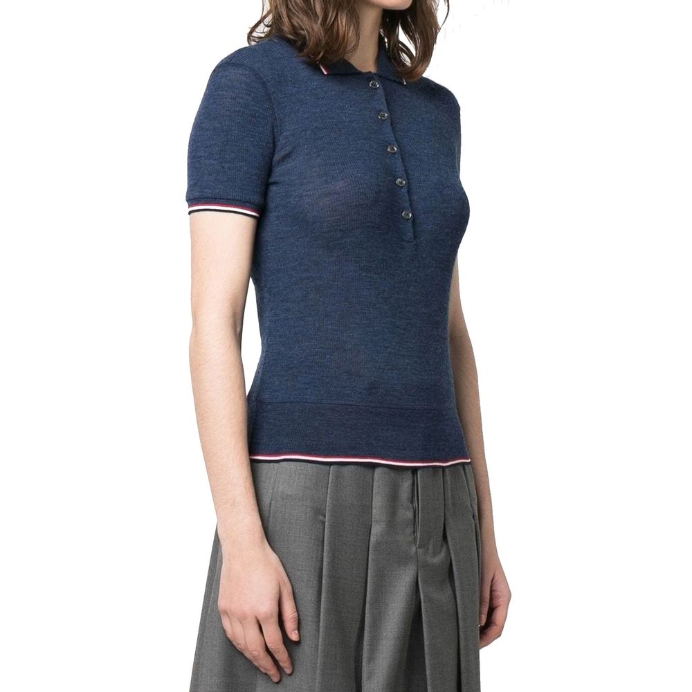 Thom Browne Women's Wool Polo T-shirt