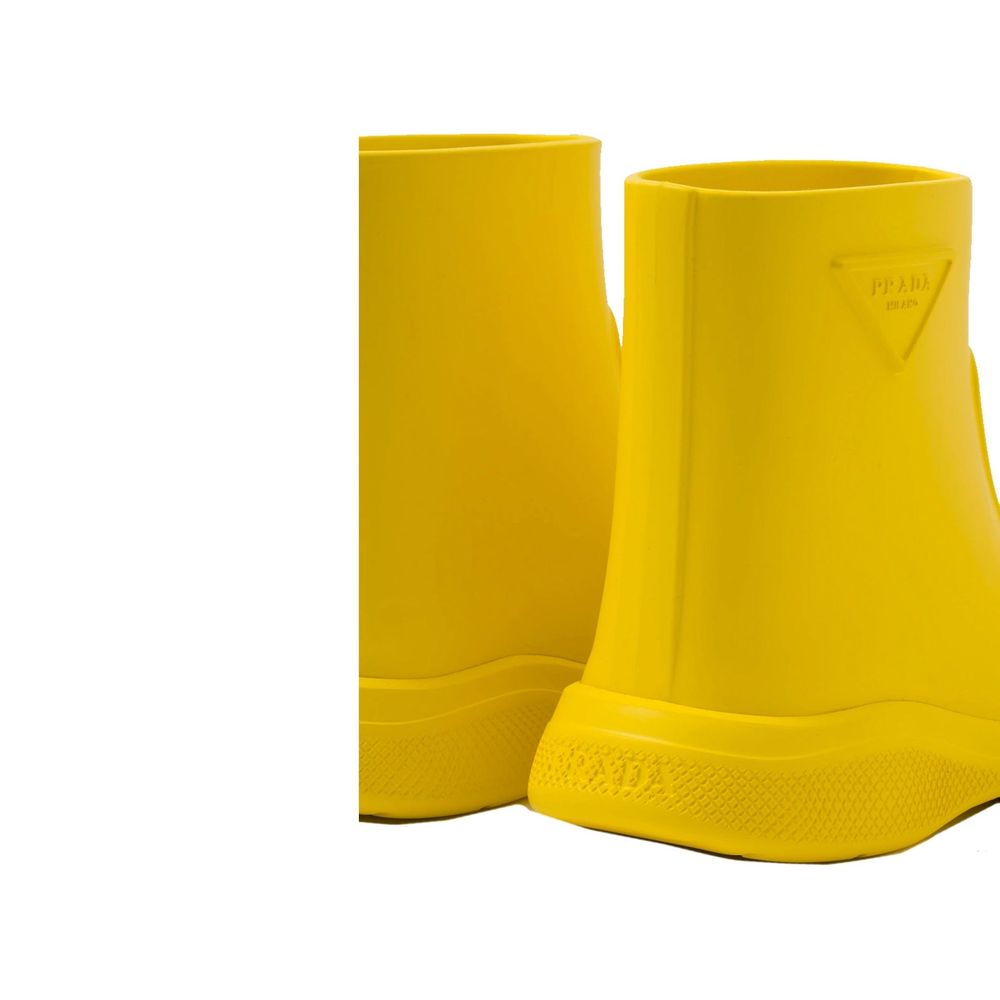 Prada Logo Rubber Boots - Effortless Elegance