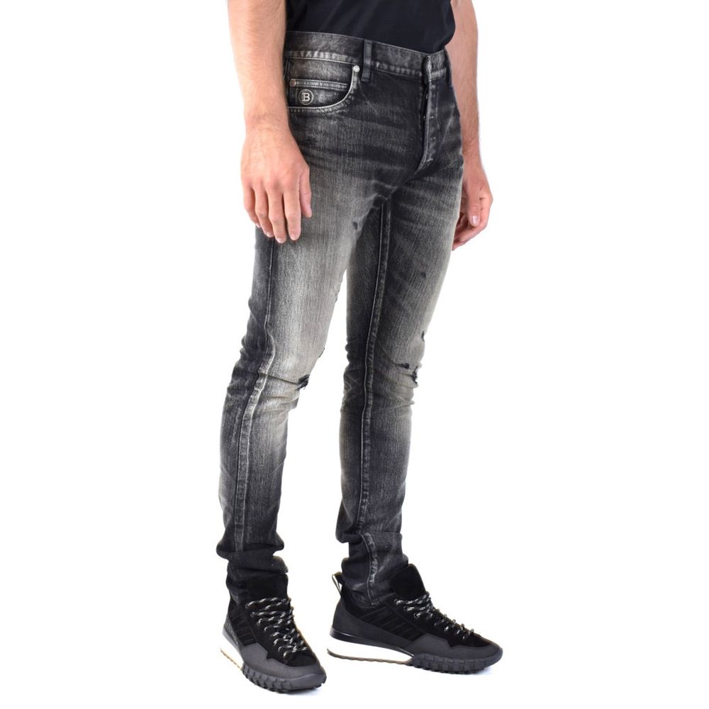 Balmain Distressed Jeans - Bold Street Style Staple