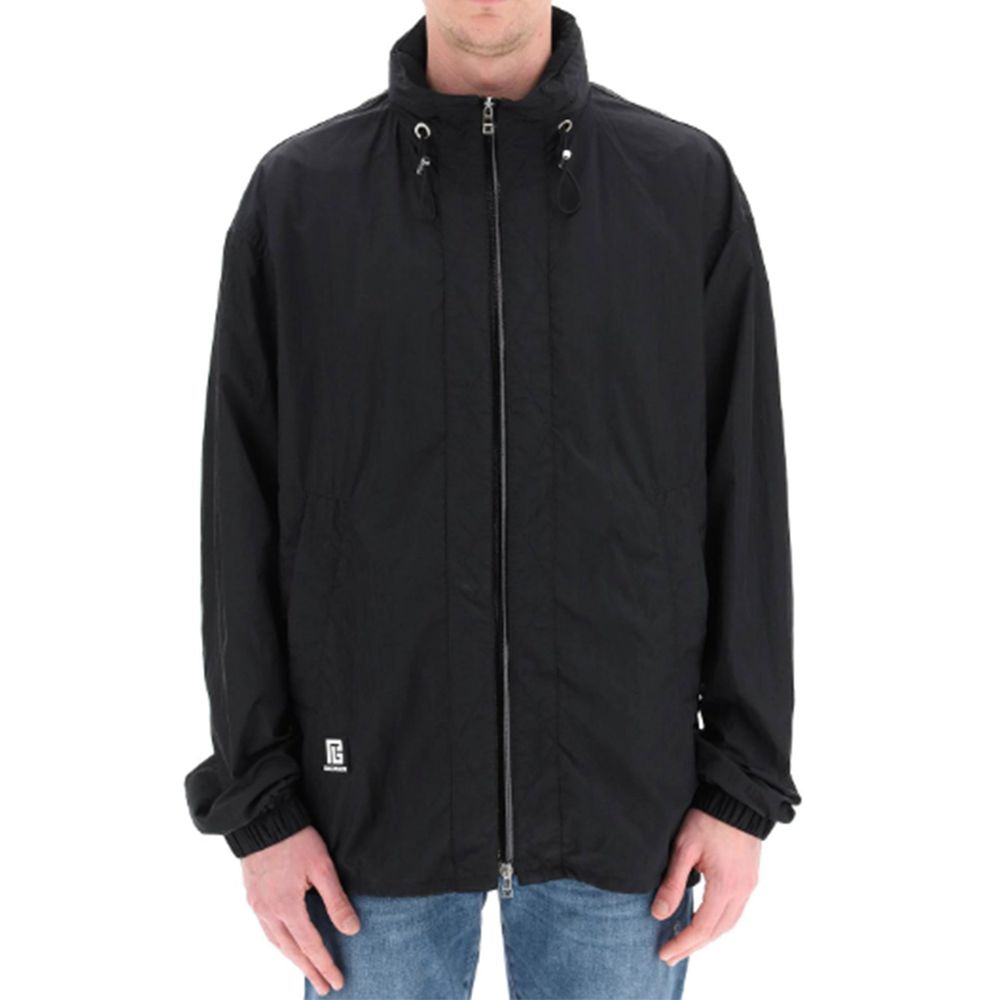 Balmain Nylon Logo Jacket - A Statement of Power and Style
