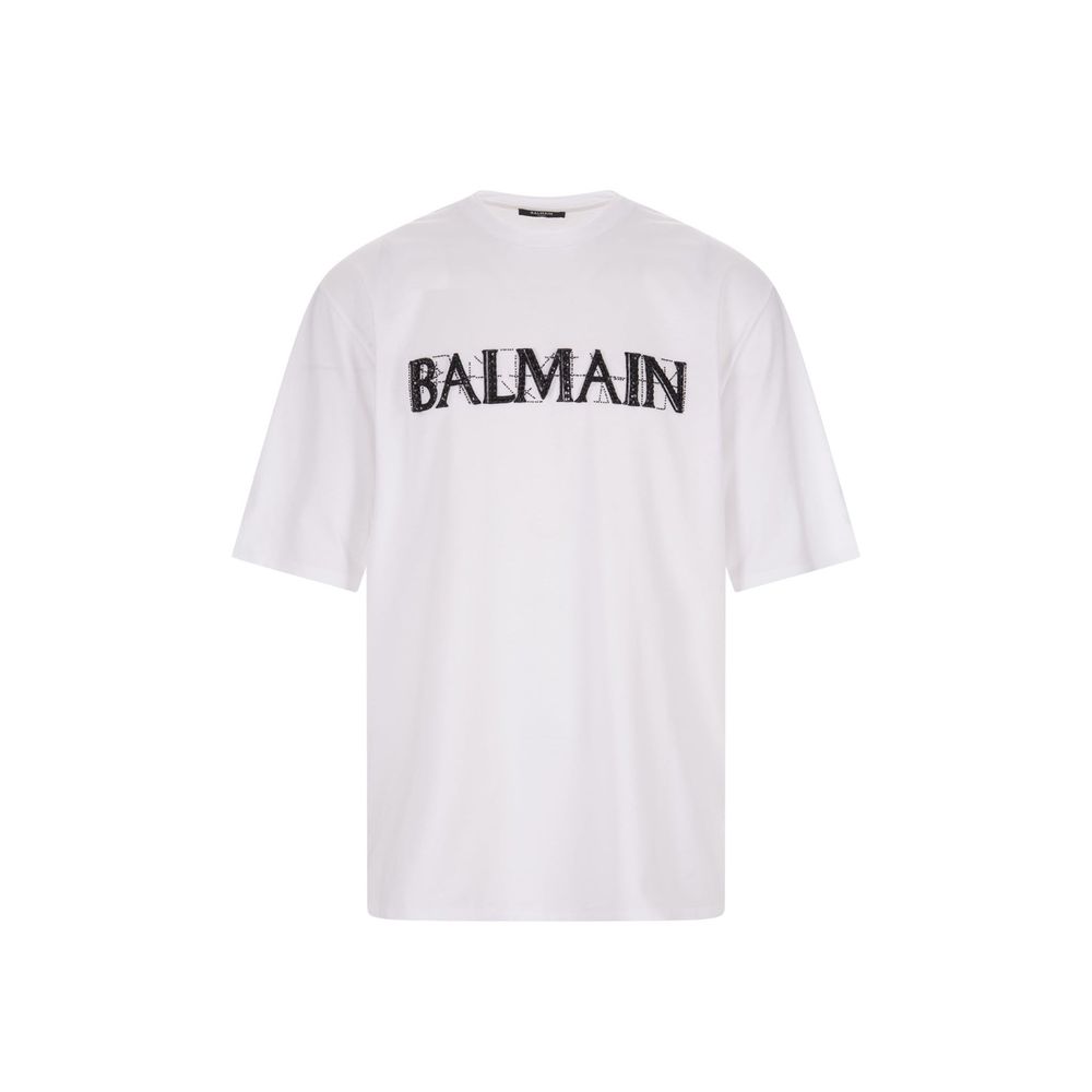 Balmain Oversize Cotton T-Shirt - A Statement of Luxurious Comfort