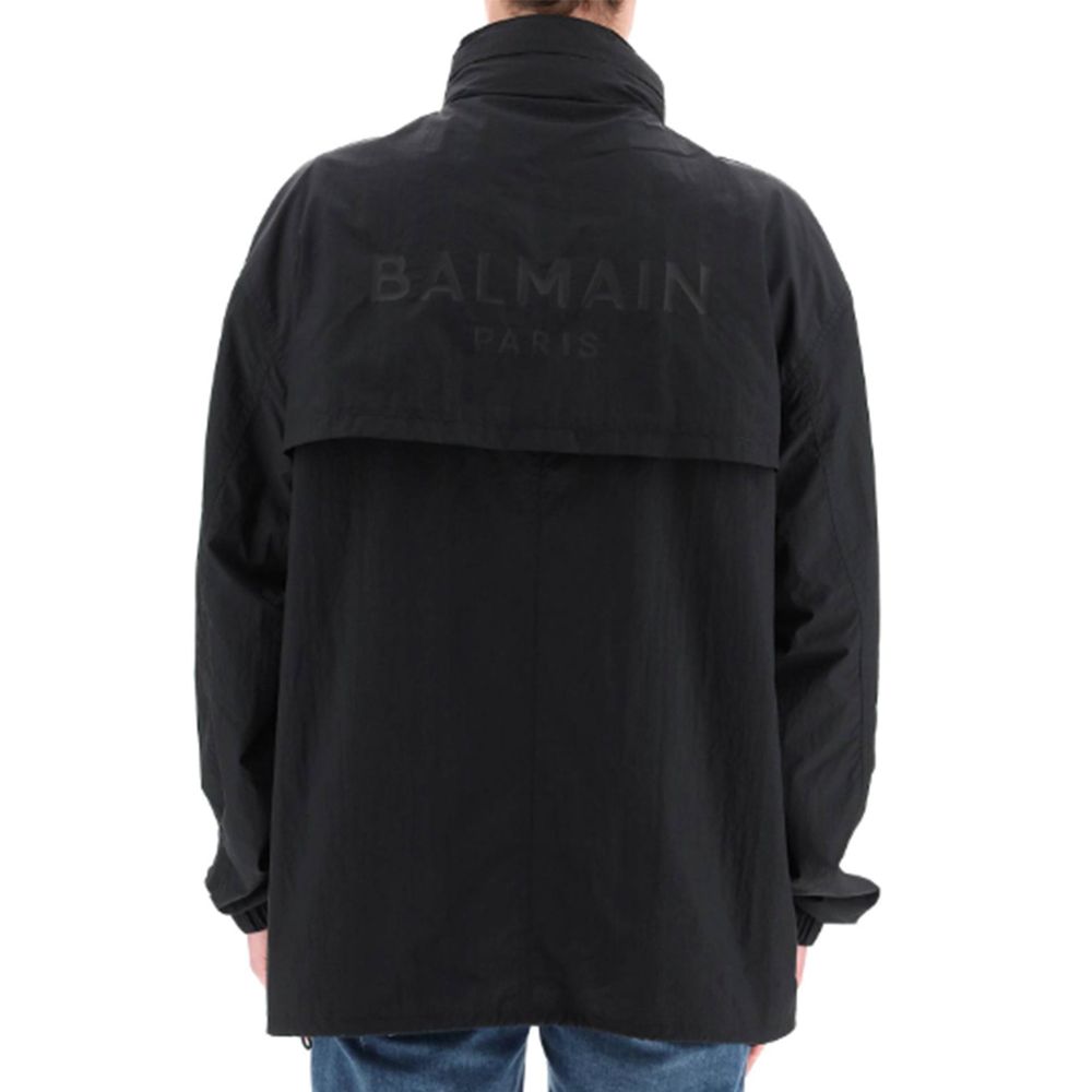 Balmain Nylon Logo Jacket - A Statement of Power and Style
