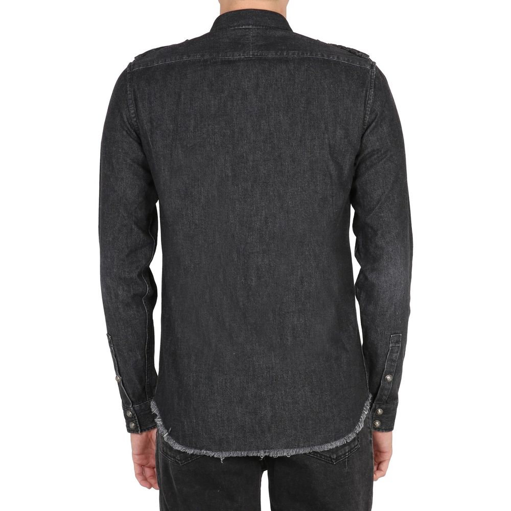 Balmain Cotton Denim Shirt - A Statement of Luxury and Style
