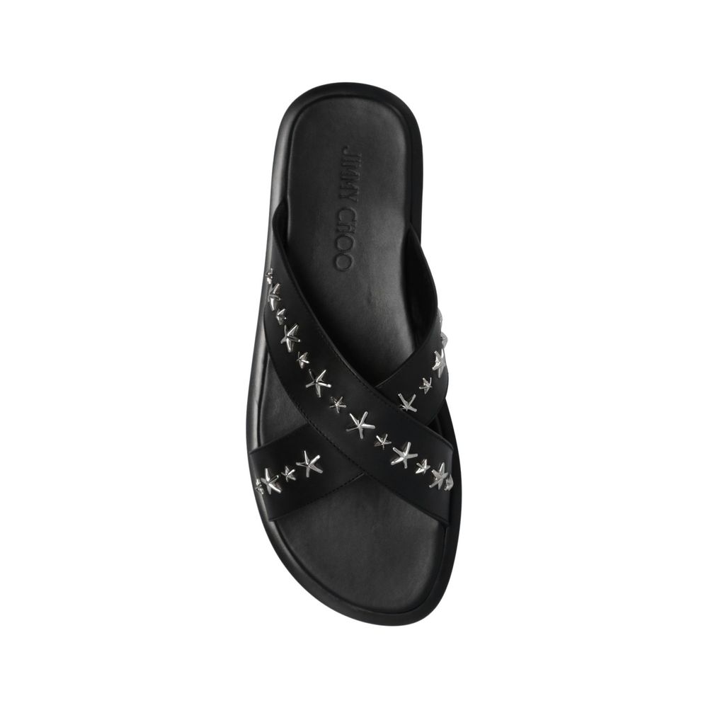 Jimmy Choo Palmo Leather Sandals for Men