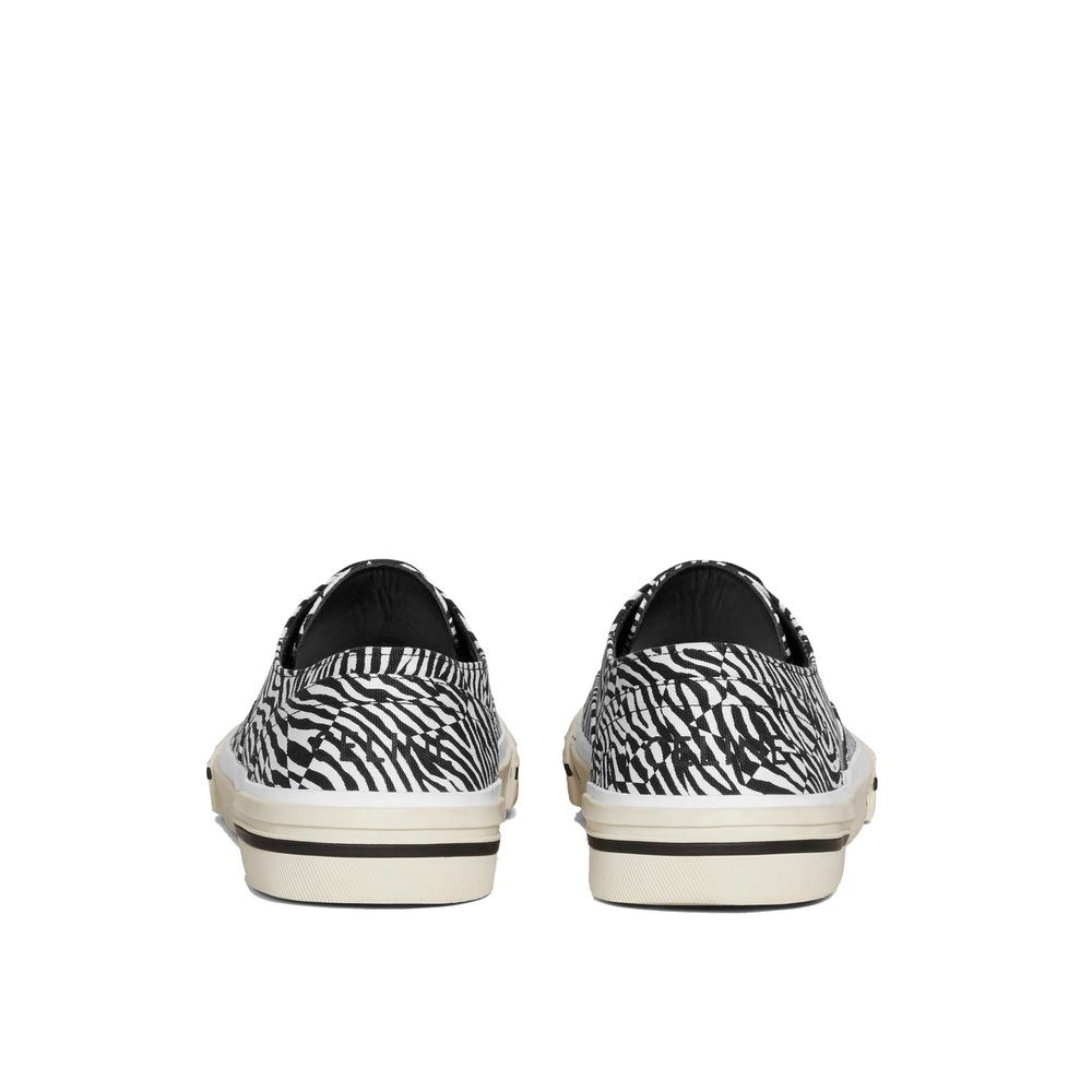 Celine Elliot Sneakers for Men - Zebra Print Canvas