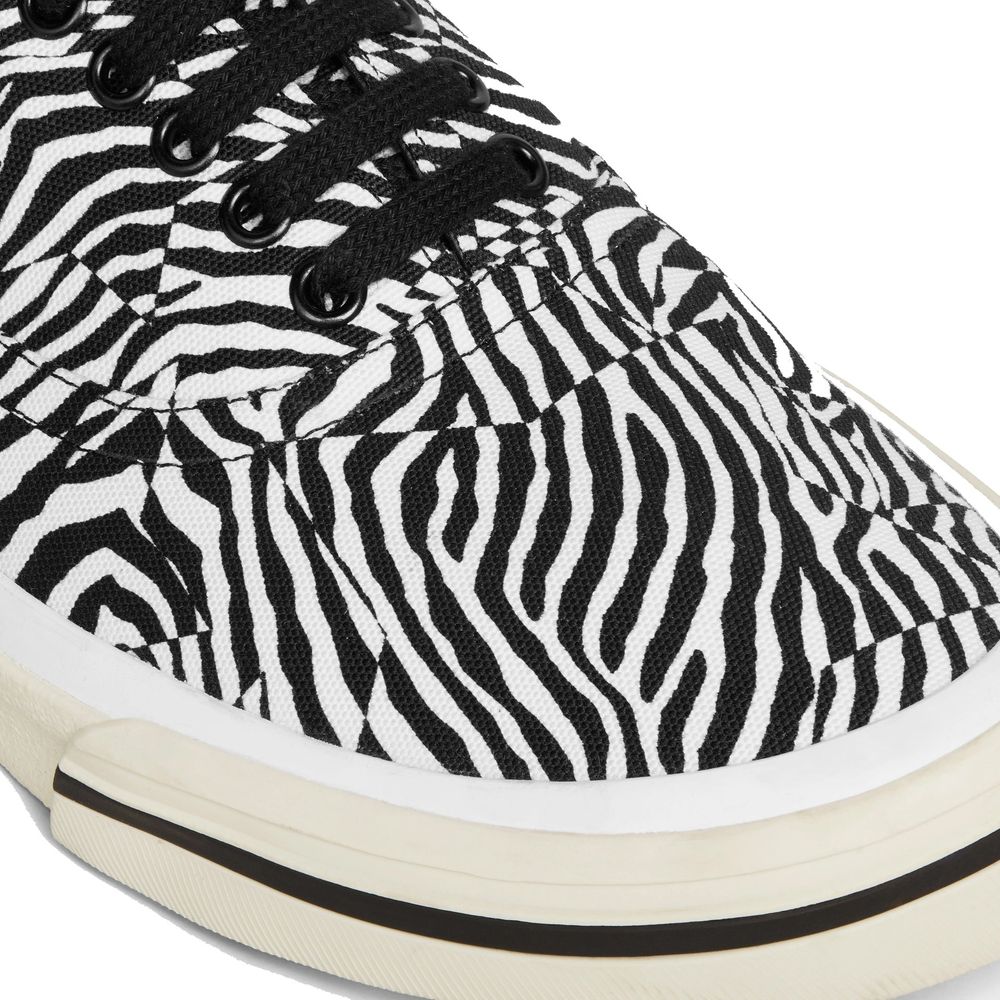 Celine Elliot Sneakers for Men - Zebra Print Canvas