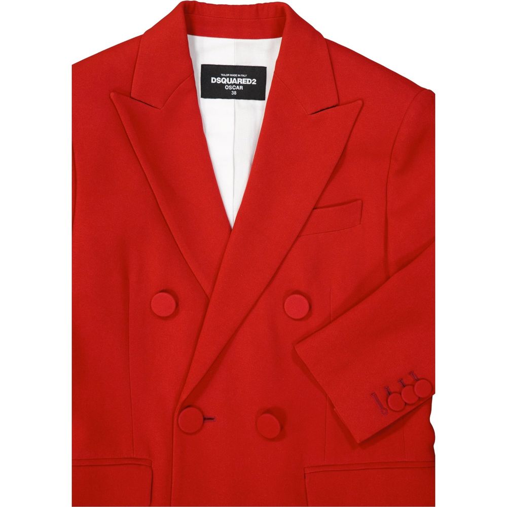 Dsquared2 Double-Breasted Jacket: Italian Craftsmanship Meets Urban Edge