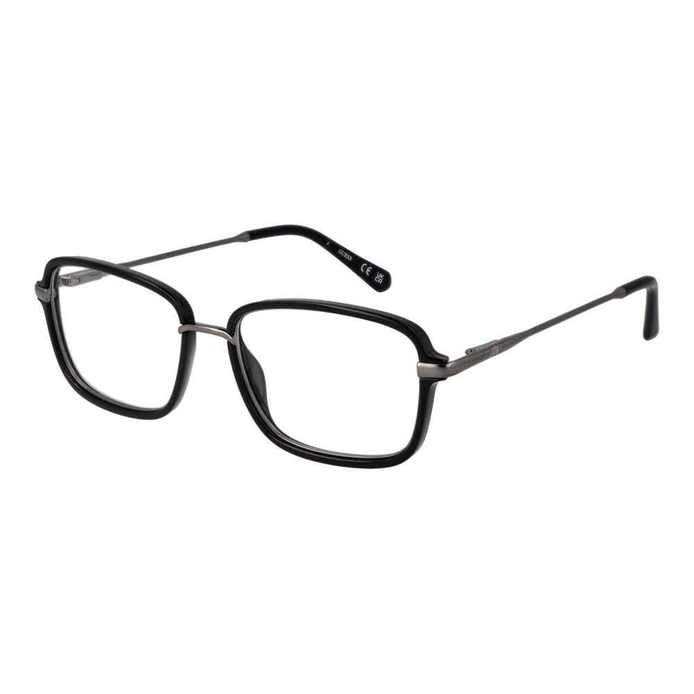 Guess Men's Optical Glasses – Black Rectangle Frame, 54mm