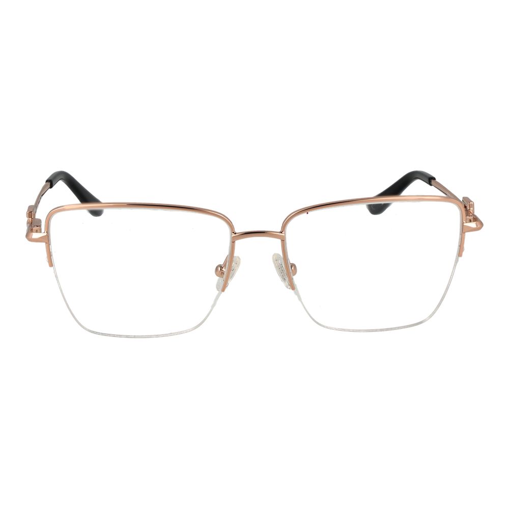 Guess Women’s Rose Gold Optical Frames – Square Half-Rim