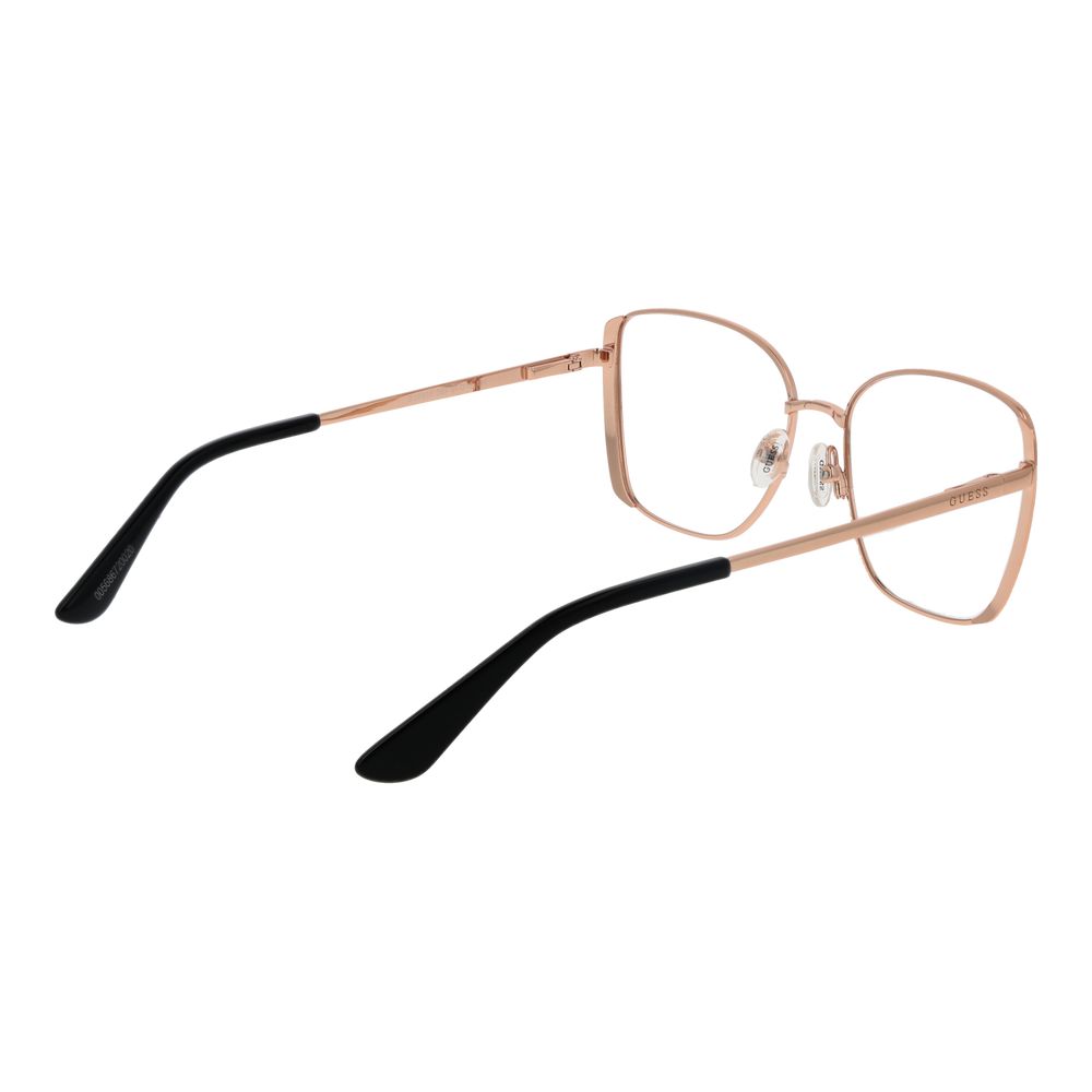 Guess Women’s Optical Frames – Rose Gold Square Full-Rim
