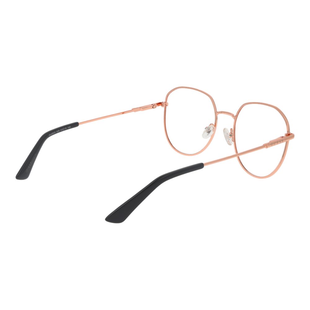 Guess Women’s Optical Frames – Rose Gold Round Design, 53mm