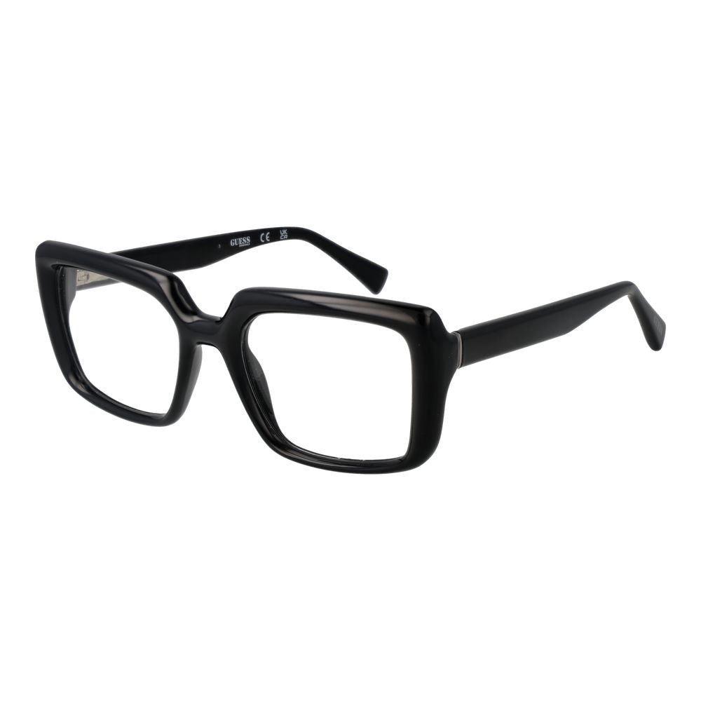 Guess Unisex Optical Glasses – Black Rectangle Frame, 53mm