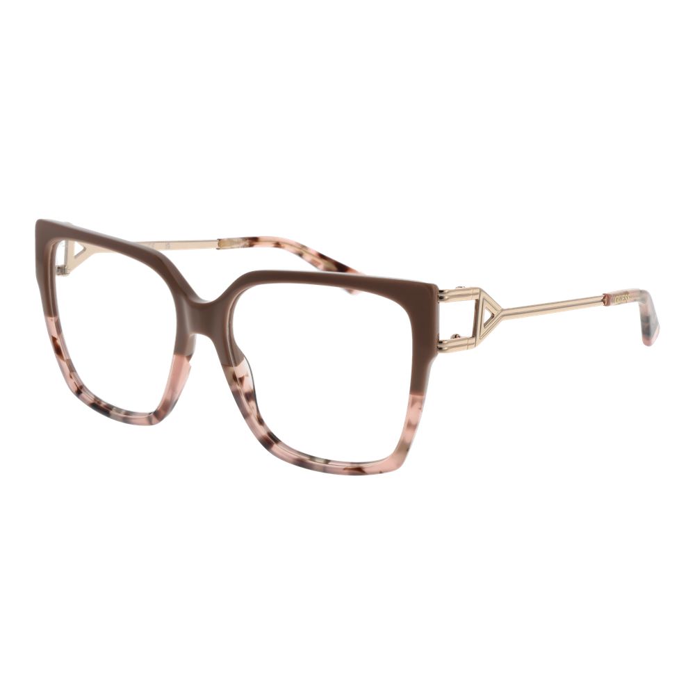 Guess Women’s Optical Glasses – Beige Square Frame, 55mm