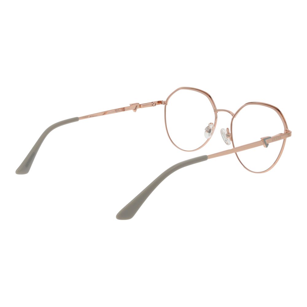 Guess Women’s Optical Glasses – Rose Gold Square Frame, 53mm