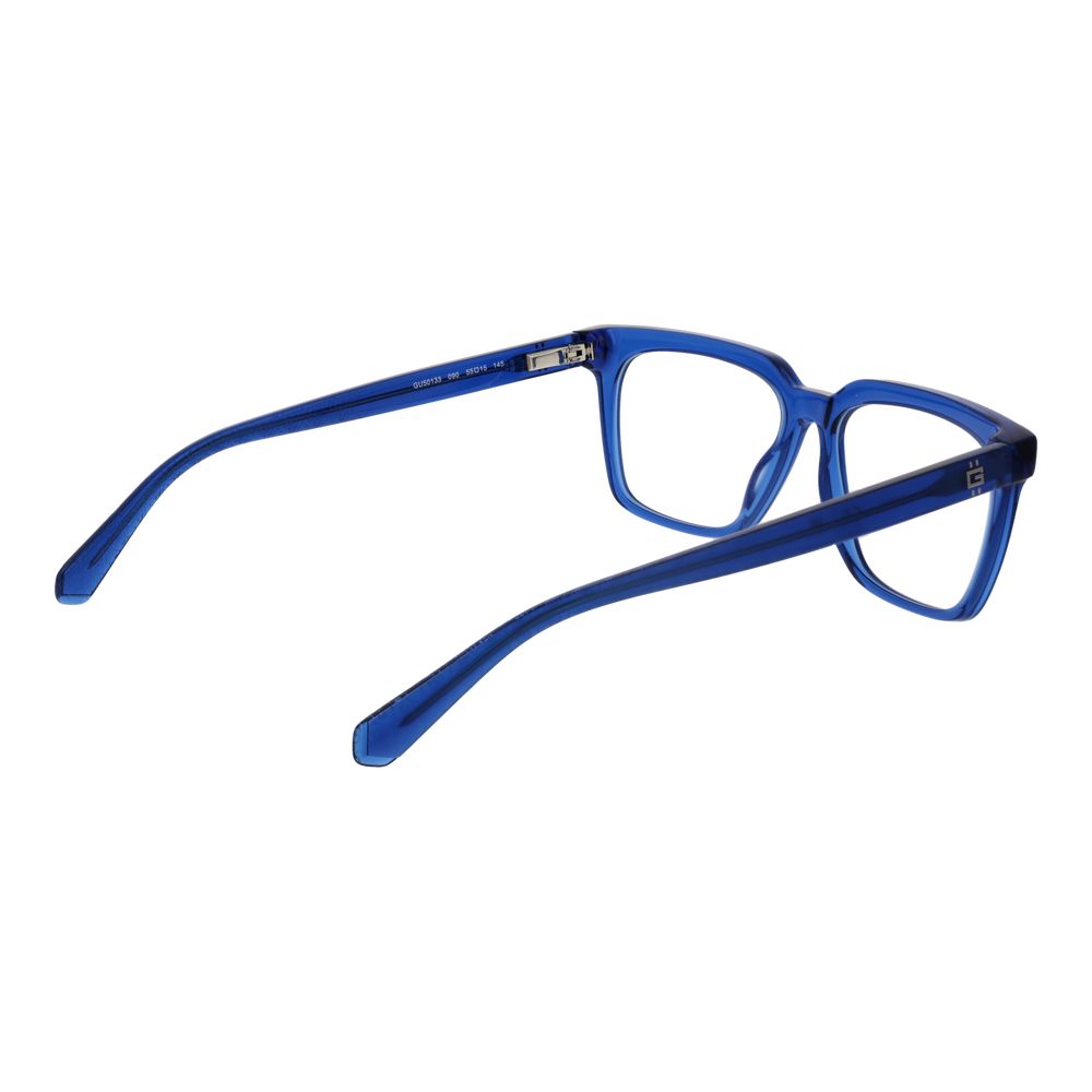 Guess Men’s Optical Glasses – Blue Rectangle Frame, 55mm