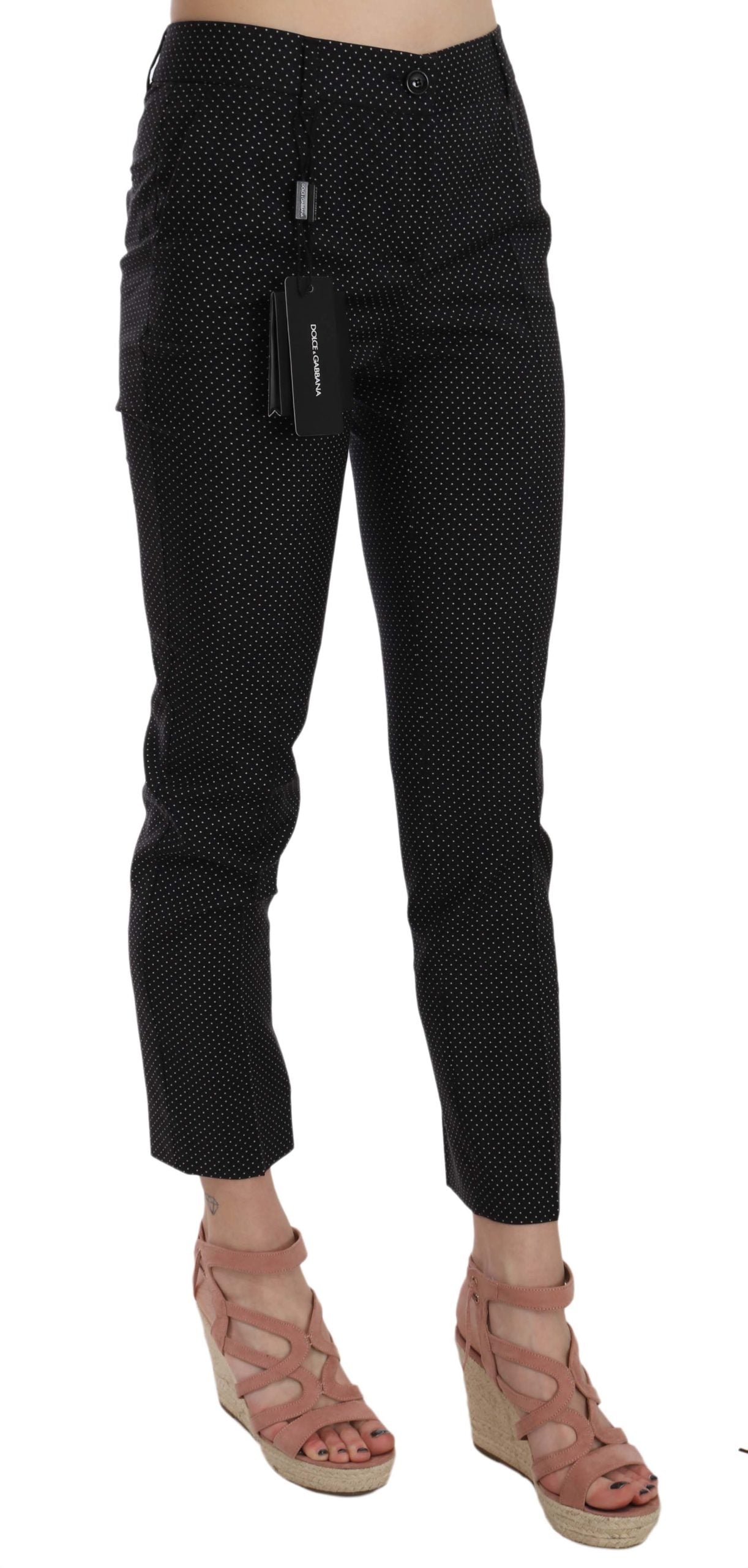 - Elegant Black Virgin Wool Trousers