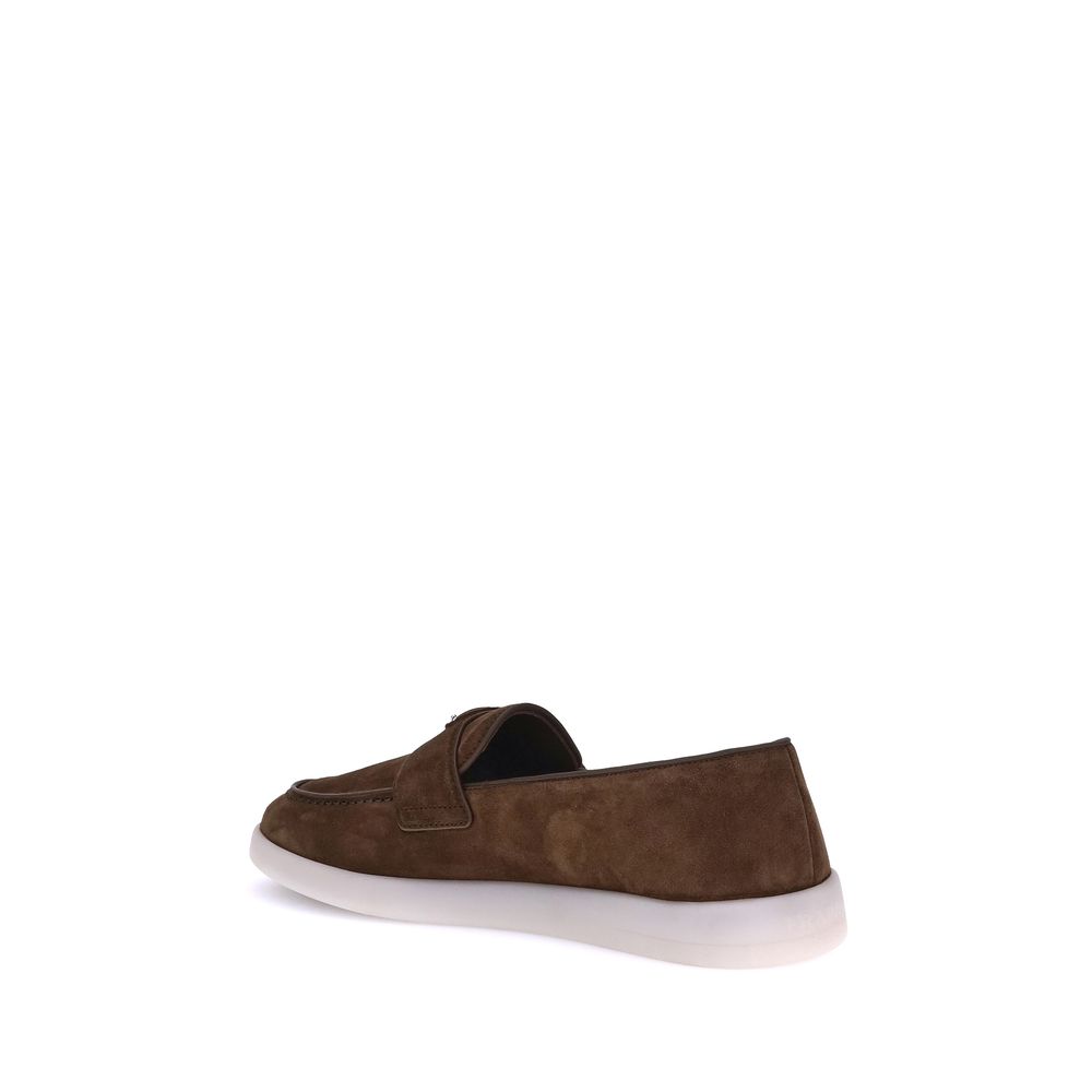 Prada Suede Loafers - Sophisticated Elegance Redefined