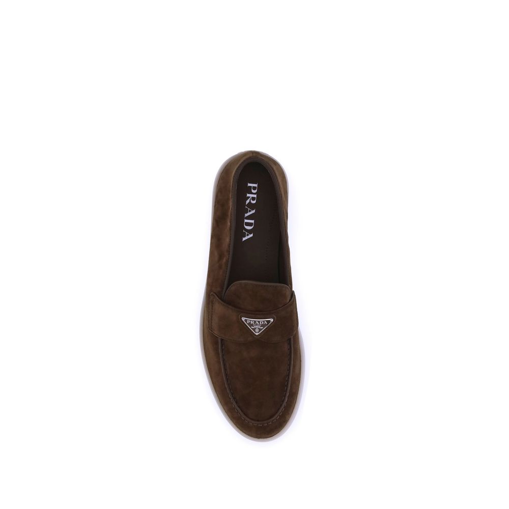 Prada Suede Loafers - Sophisticated Elegance Redefined