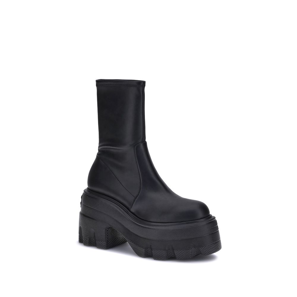 Casadei Faux Leather Ankle Boots