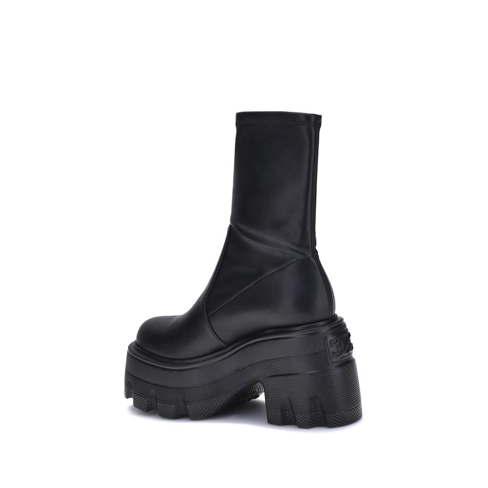 Casadei Faux Leather Ankle Boots