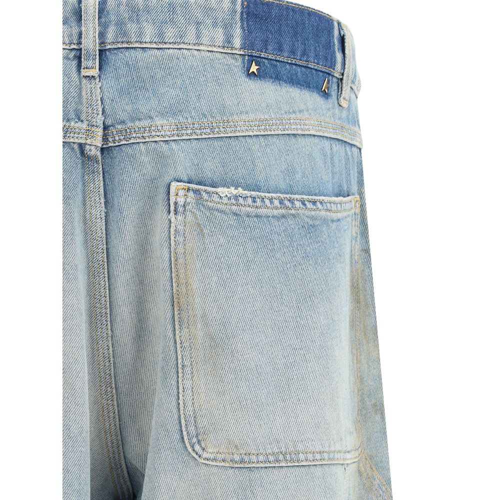Golden Goose Marley Destroye Cotton Wide-Leg Jeans