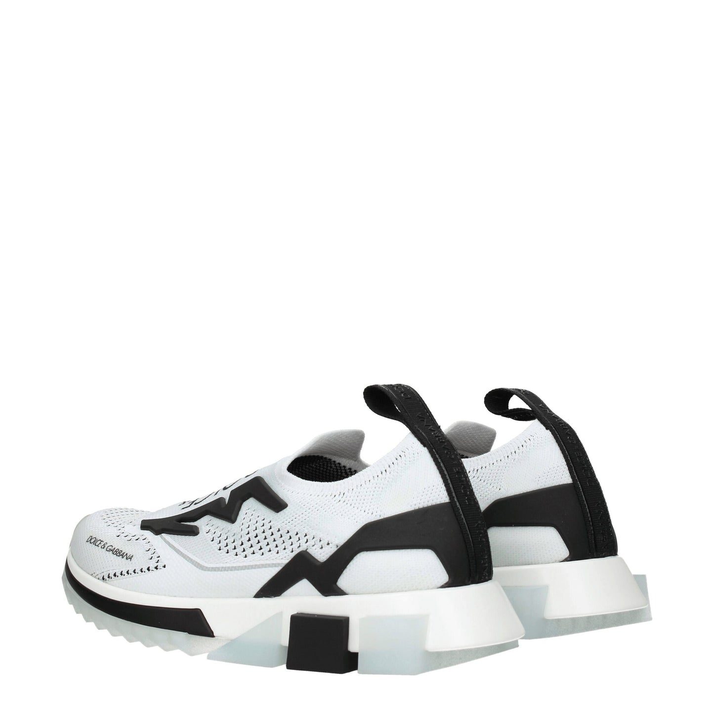 Dolce & Gabbana White & Black Sorrento Mesh Trainers