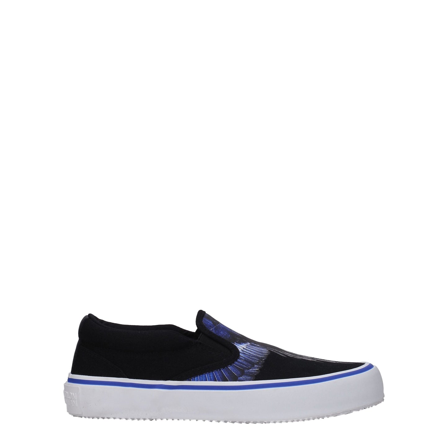 Marcelo Burlon Black Fabric Slip-On Loafer