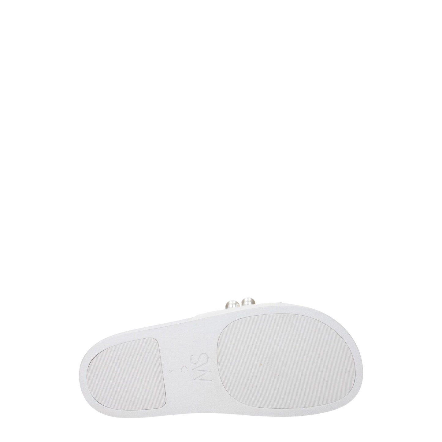 Stuart Weitzman White Leather Slipper - Effortless Elegance