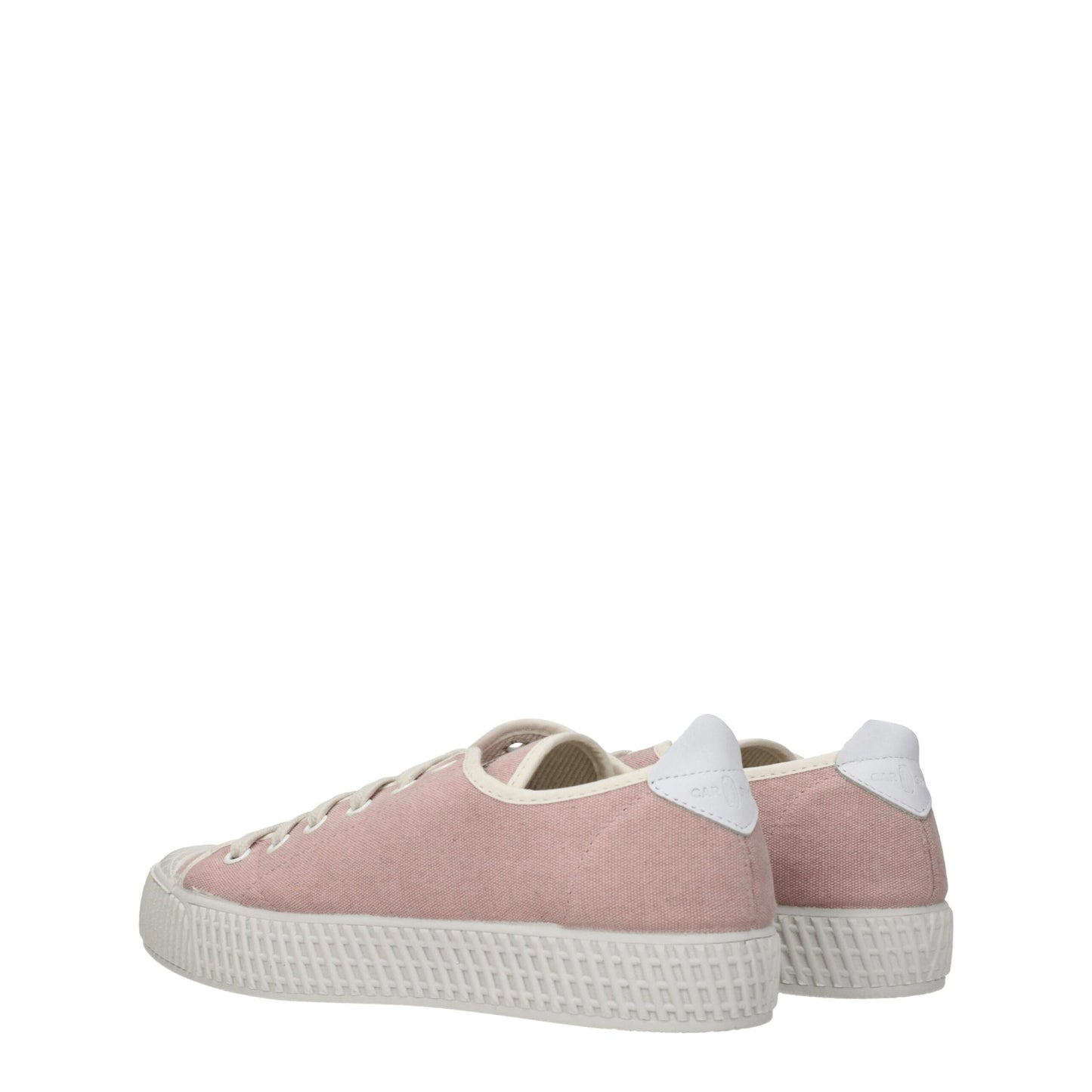 Car Shoe Pink Fabric Sneakers