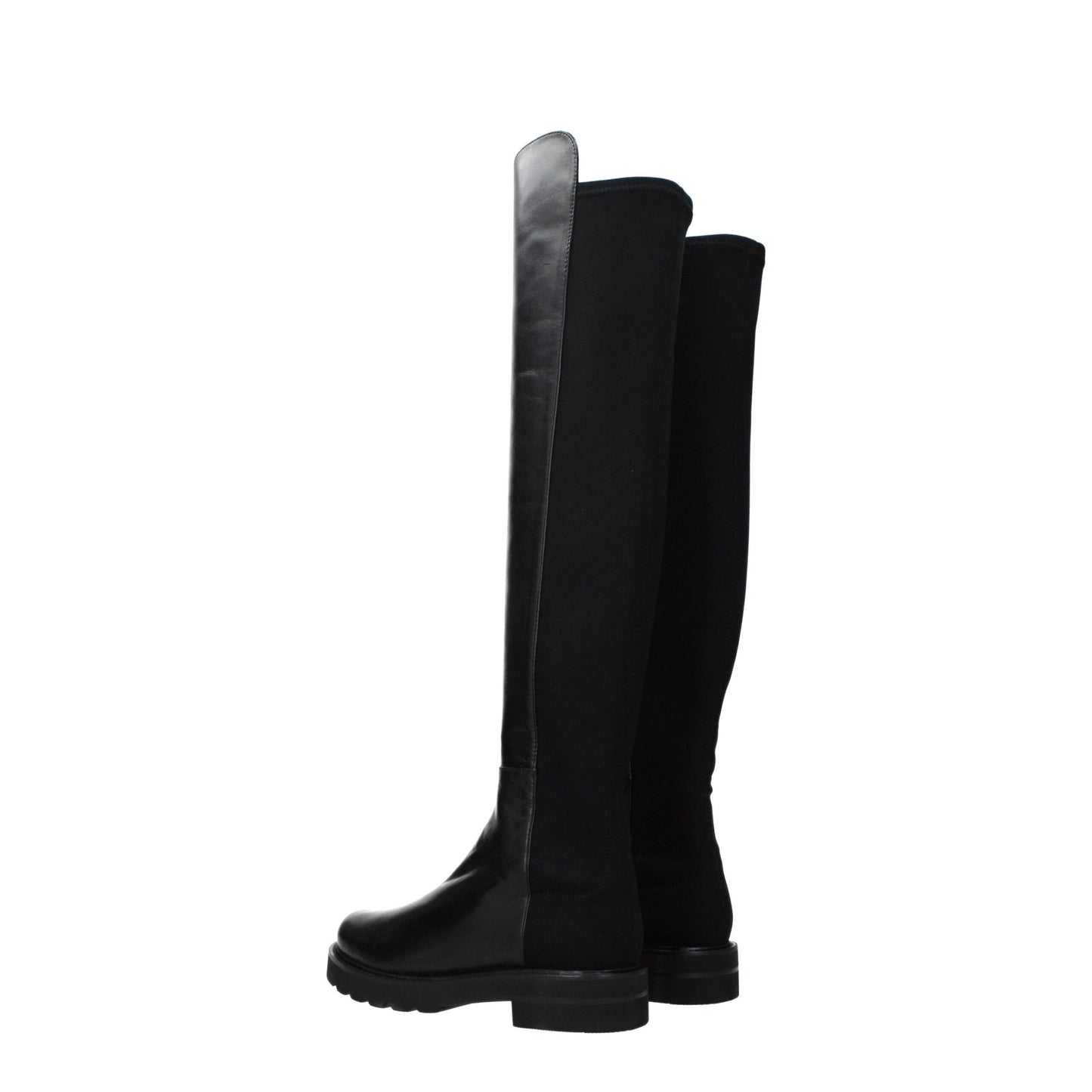 Stuart Weitzman Black Leather Boot: Effortless Elegance