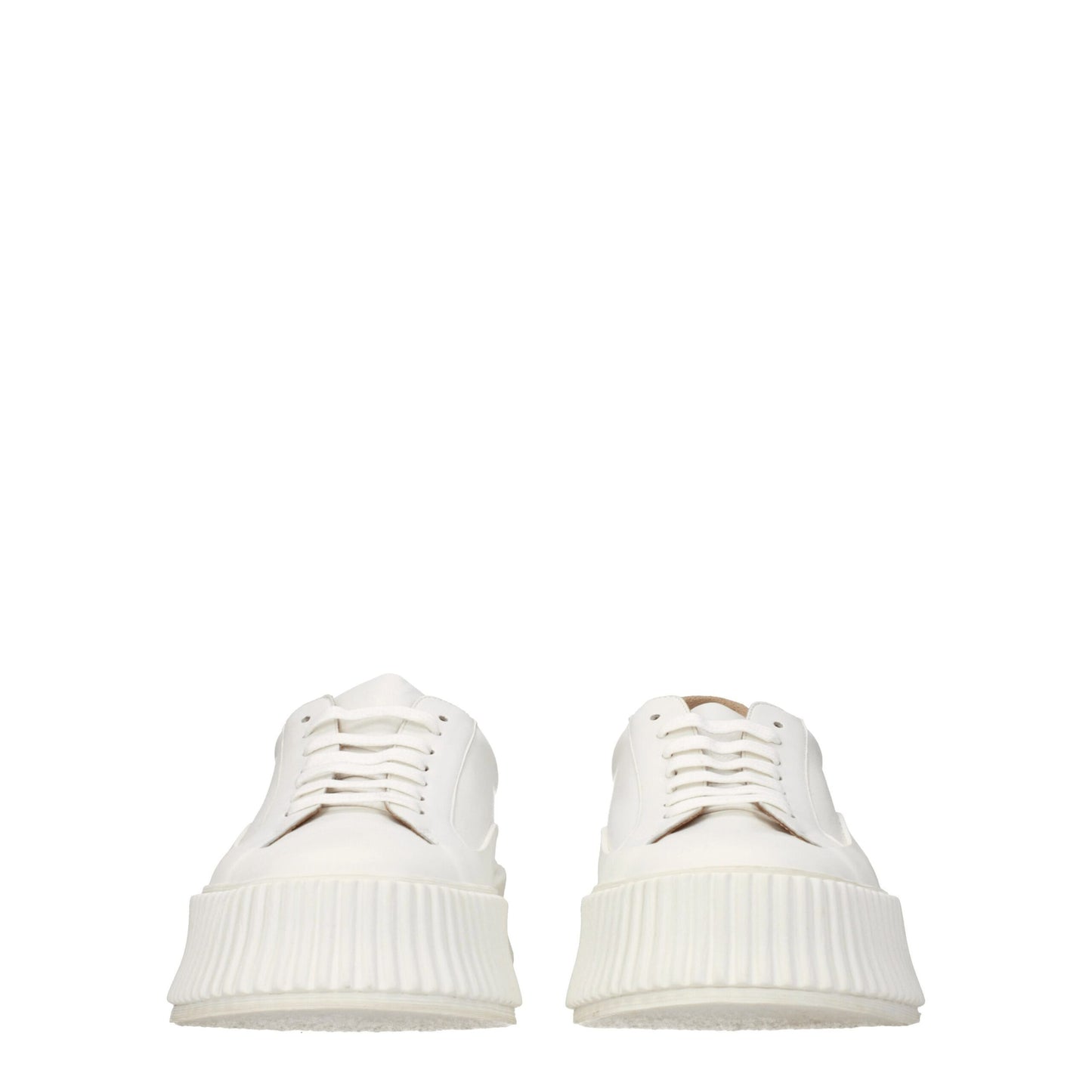 Jil Sander White Leather Sneakers