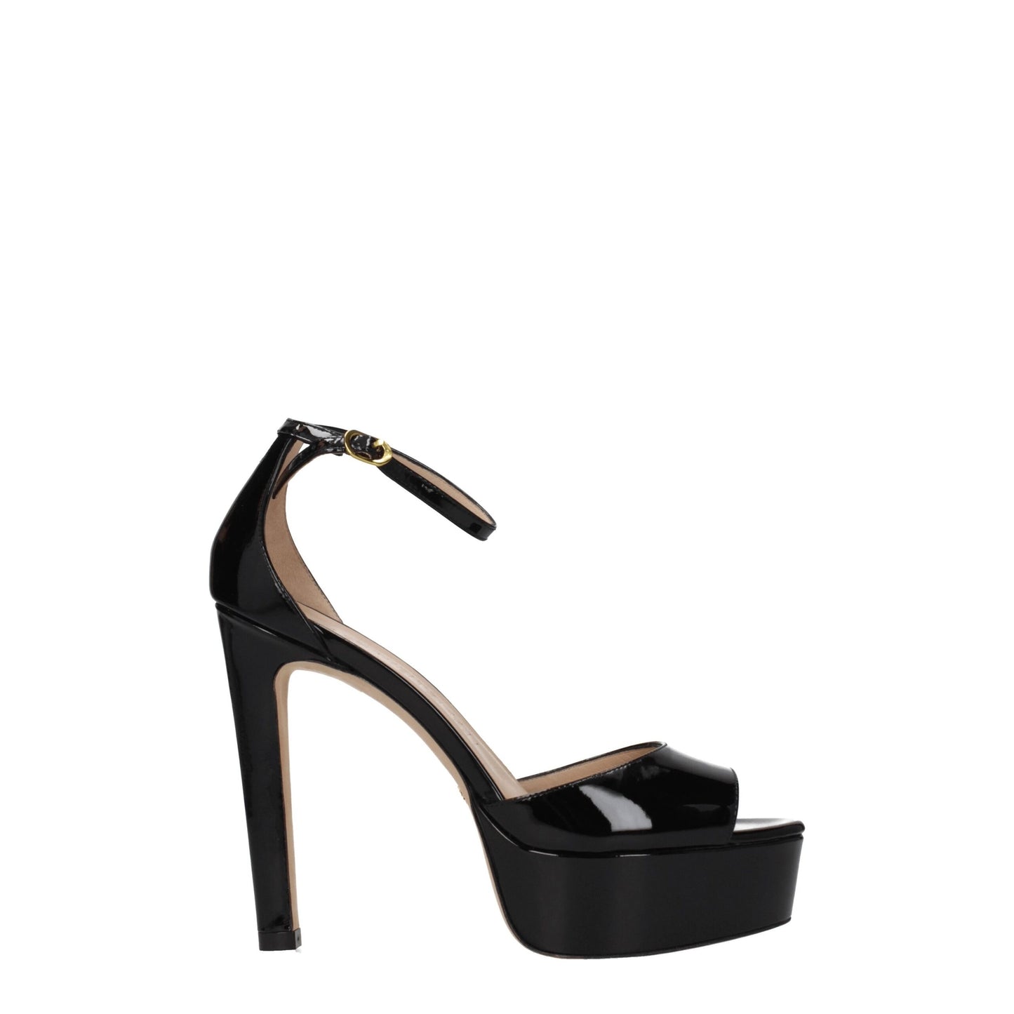 Stuart Weitzman Black Leather Sandal - Elevate Your Elegance