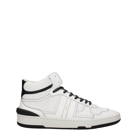 Lanvin White Leather Sneakers - Statement Street Style