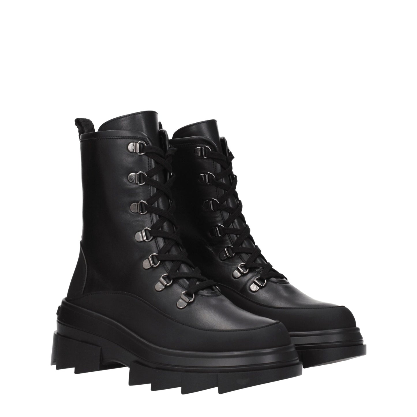 Stuart Weitzman Black Leather Ankle Booties
