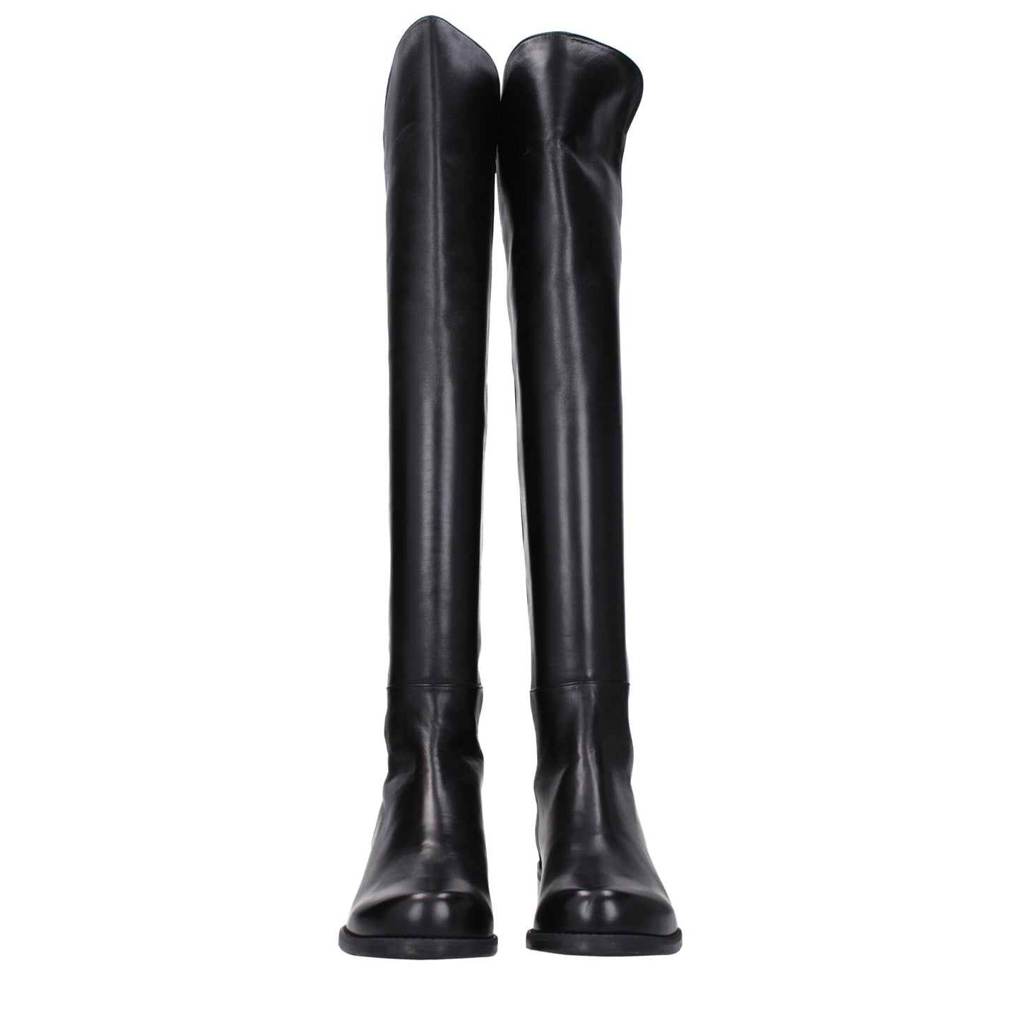 Stuart Weitzman Black Leather Boot - Vintage Style