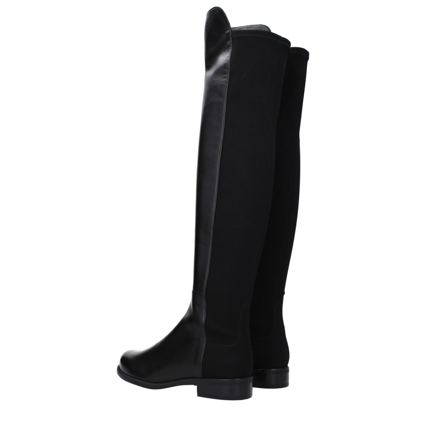 Stuart Weitzman Black Leather Boot - Vintage Style