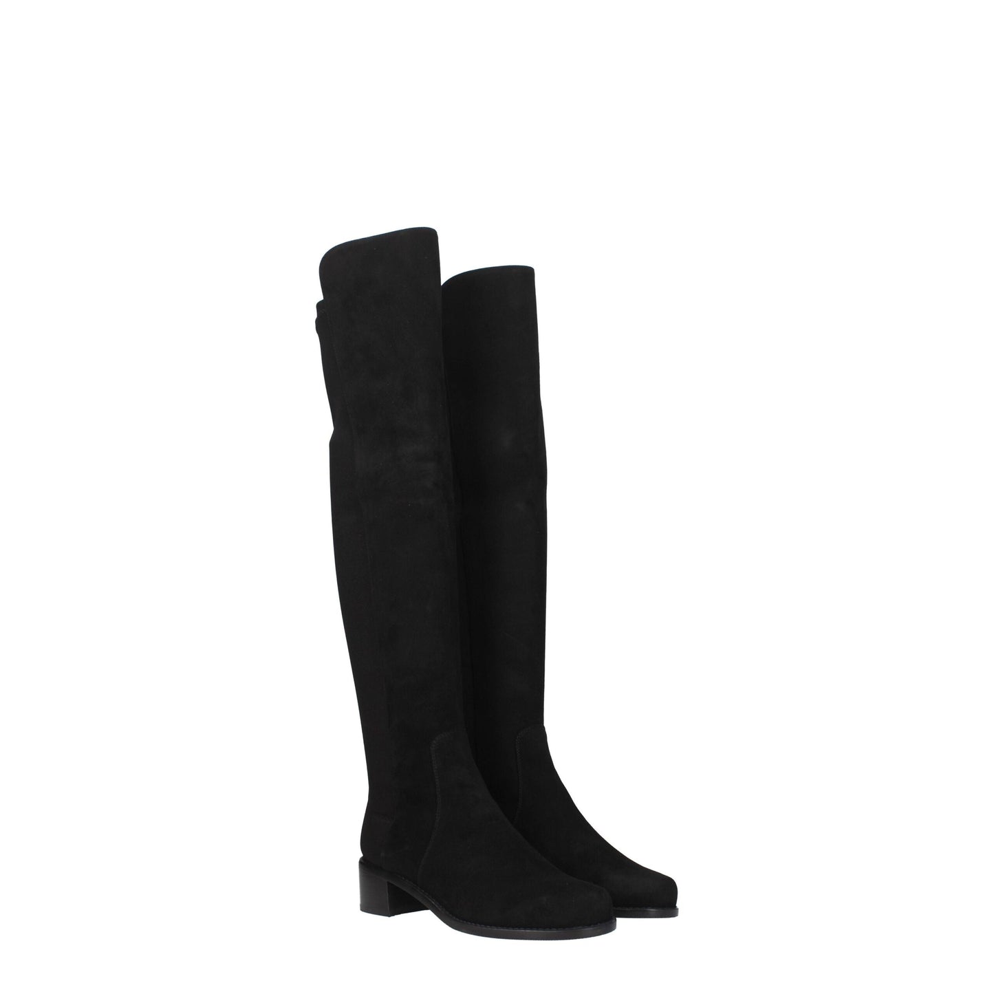 Stuart Weitzman Black Leather Boot - Classic Vintage Elegance