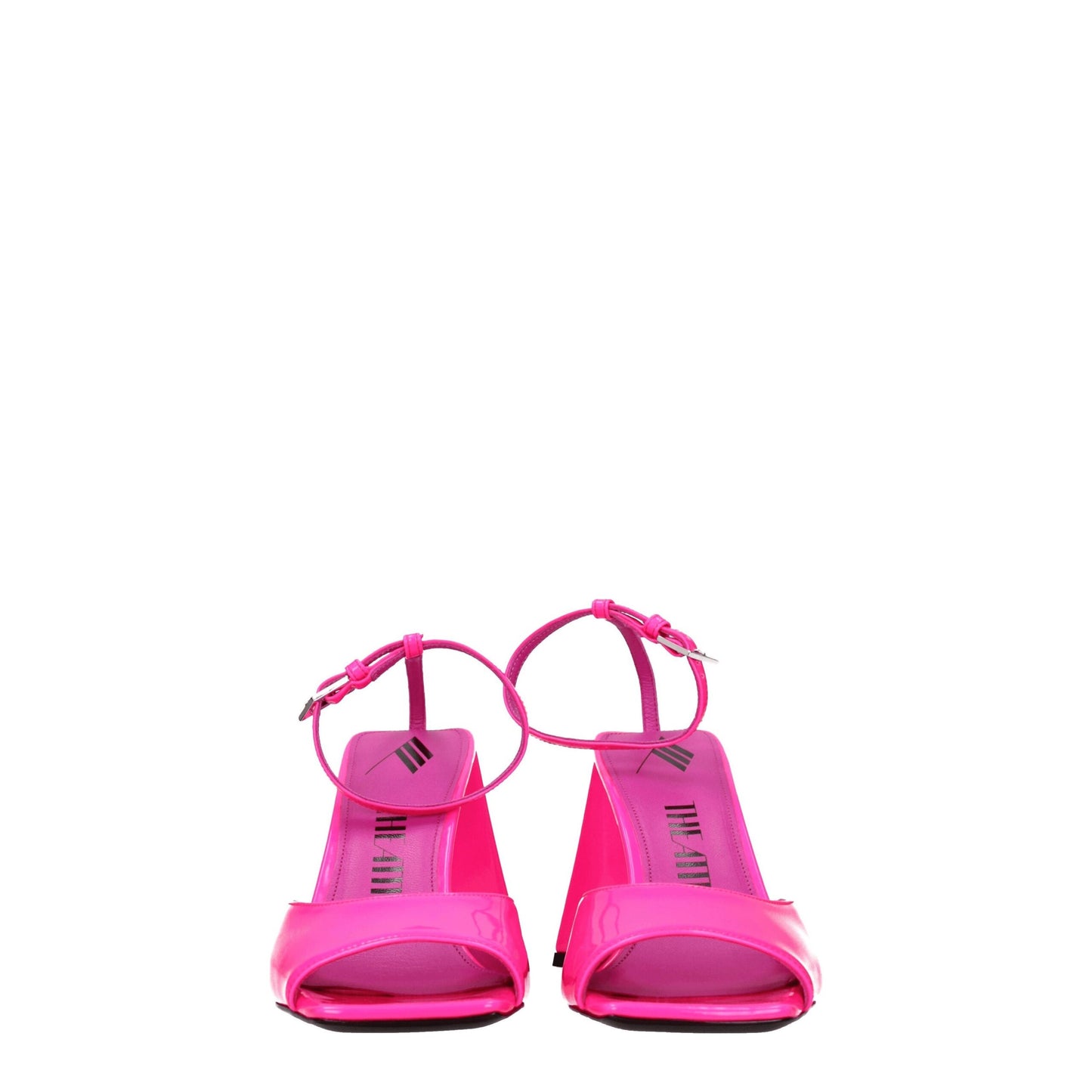 The Attico Pink Leather Sandal - Chic High Heel Footwear