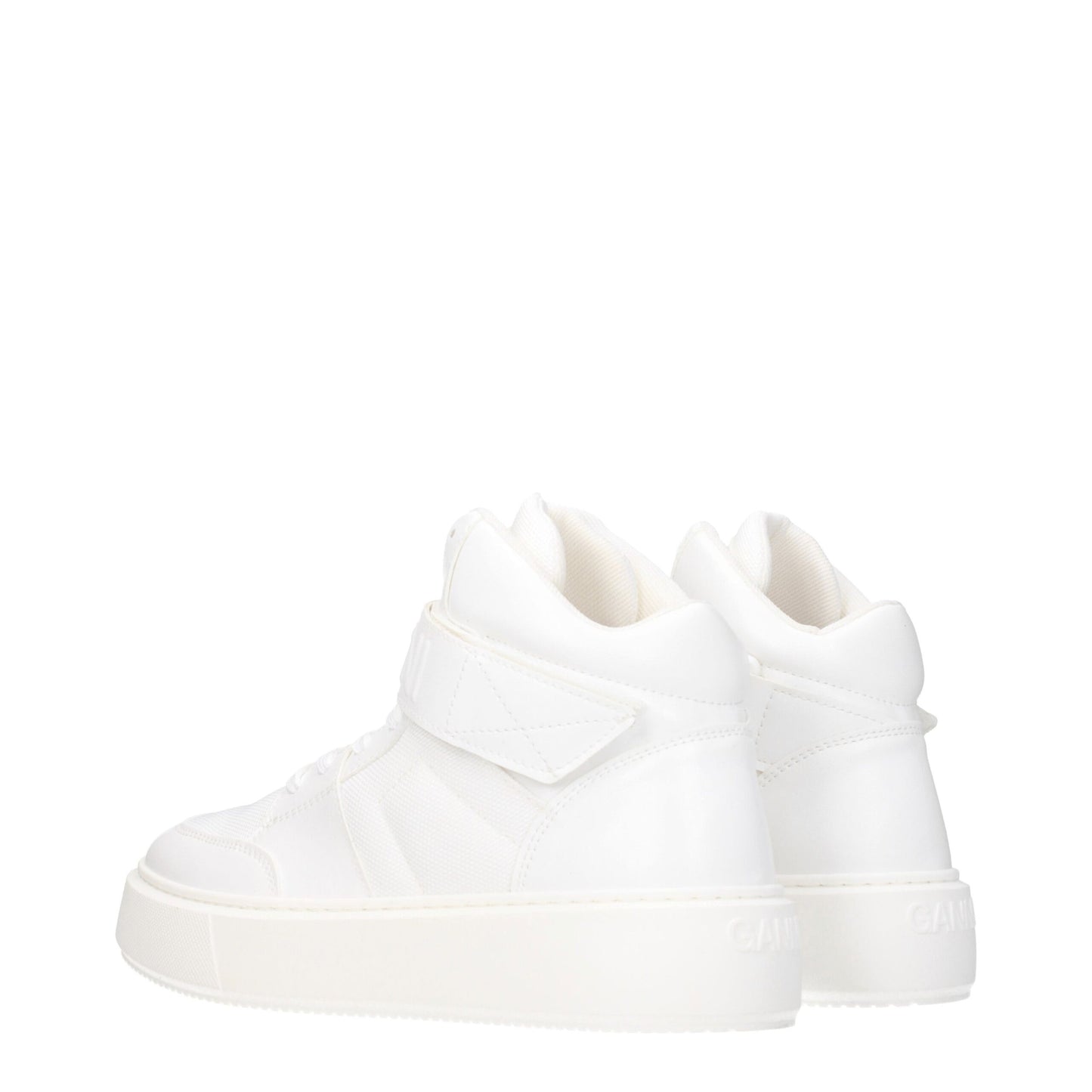 Ganni White Leather Sneakers - Stylish and Comfortable Streetwear