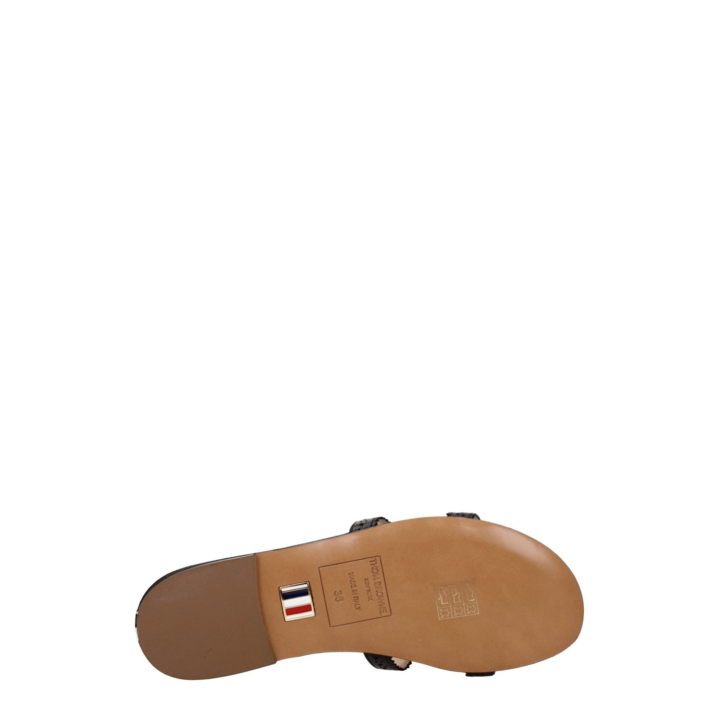 Thom Browne Black Leather Slipper